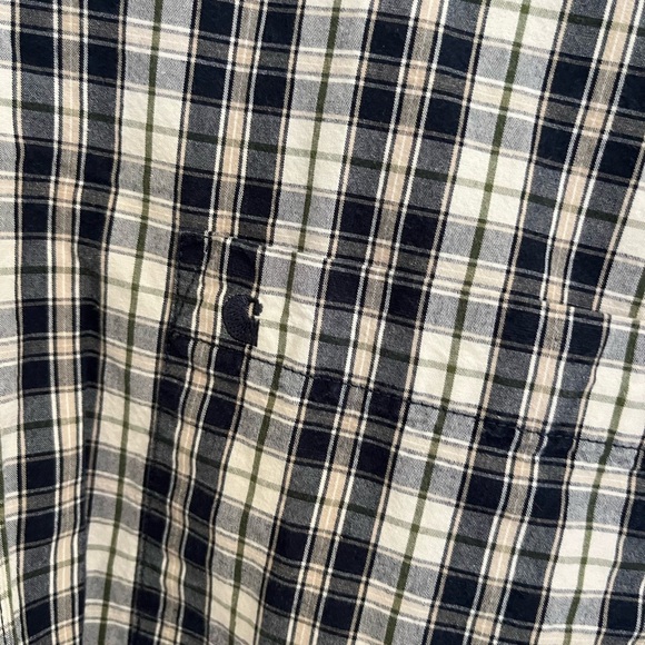 Men's 2XL Carhartt Button Down Shirt short sleeve plaid - Picture 2 of 5